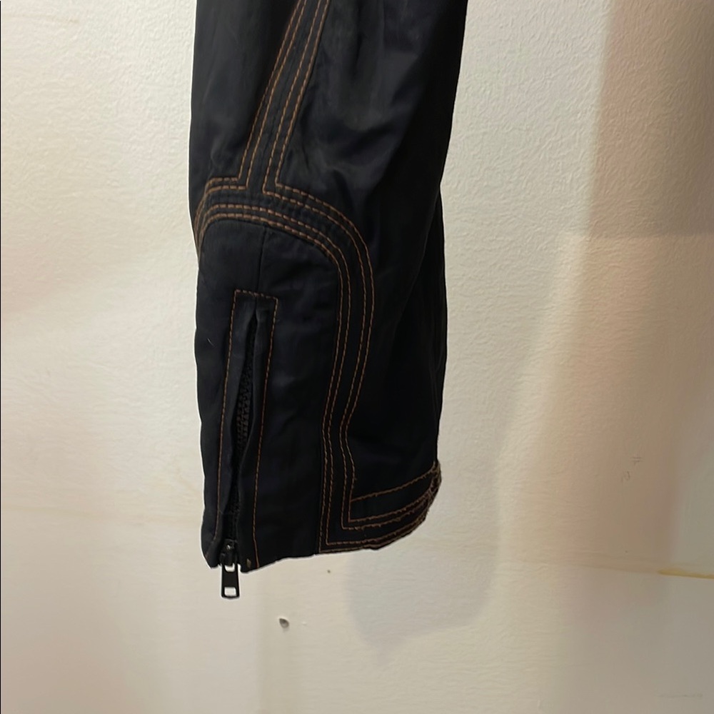 Etcetera 2 in 1 Long and Short Black Trench Coat with Brown Accents - Picture 12 of 12
